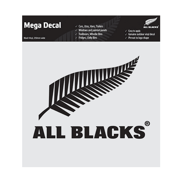 All Blacks Fern Mega Decal - Black