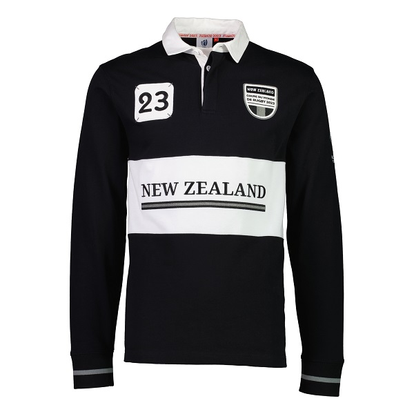 New New Zealand Rugby All Blacks Official Long Sleeve Rugby Shirt 